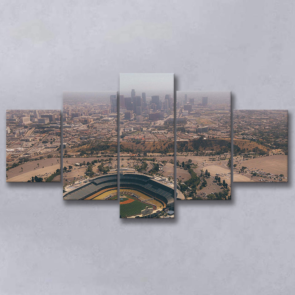 Dodger Stadium Canvas Prints Los Angeles Dodgers Wall Art,Multi Panels,Sport Stadium Art Prints, Fan Gift