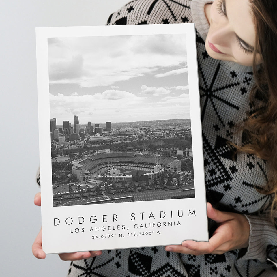 Dodger Stadium La Dodgers Baseball Lovers Black And White Art Canvas Prints Wall Art Home Decor