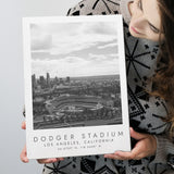 Dodger Stadium La Dodgers Baseball Lovers Black And White Art Canvas Prints Wall Art Home Decor