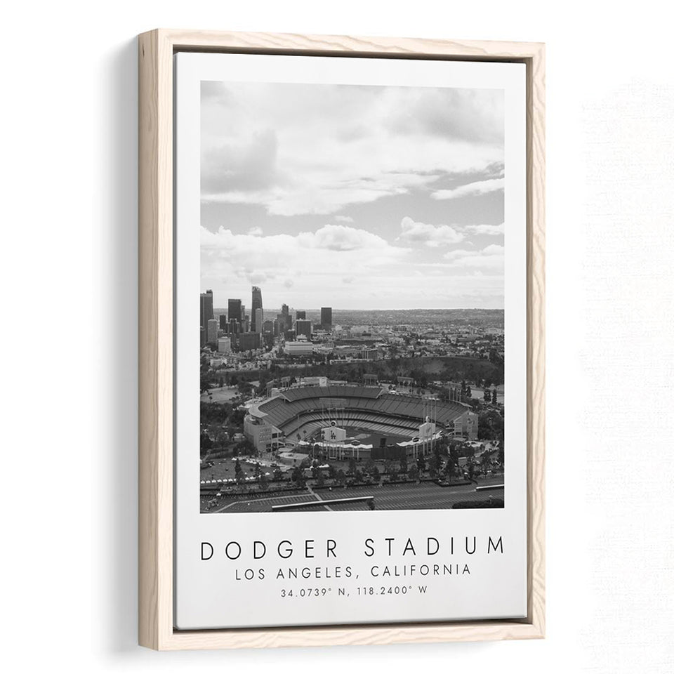 Dodger Stadium Canvas, LA Skyline Printed on Canvas, Los Angeles skyli