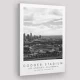 Dodger Stadium La Dodgers Baseball Lovers Black And White Art Canvas Prints Wall Art Home Decor