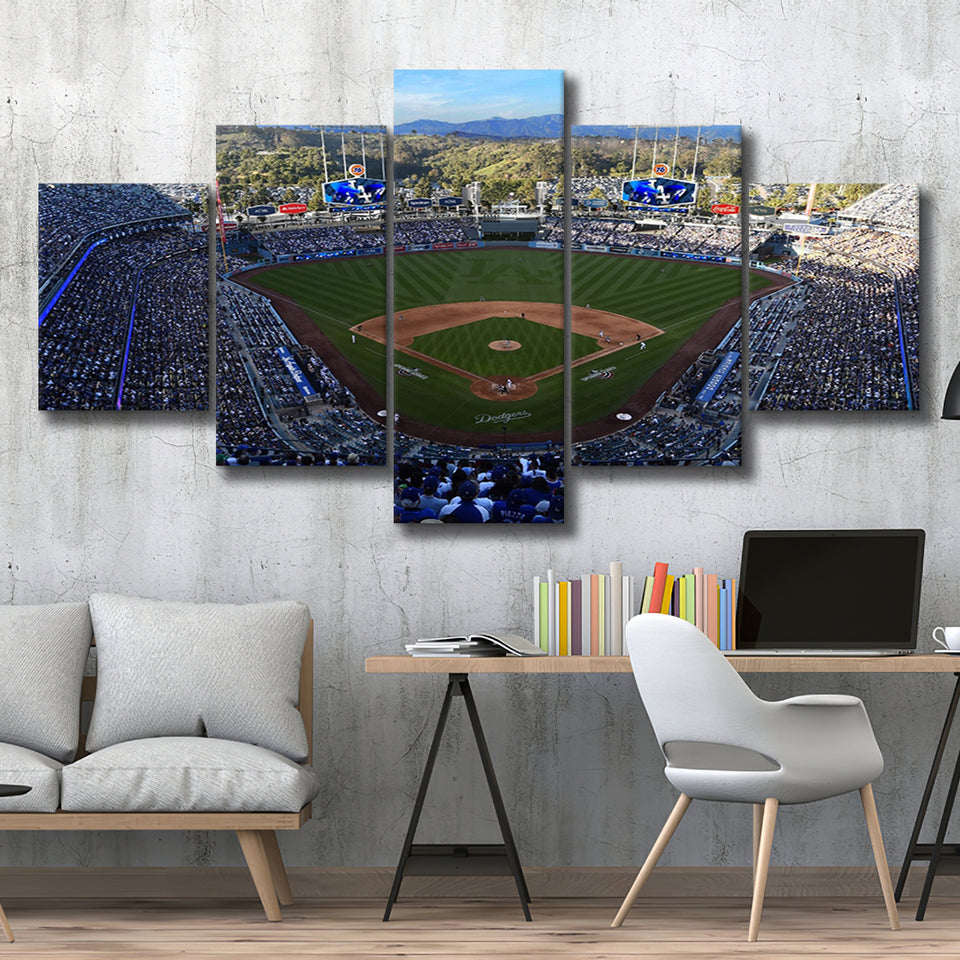 Dodger Stadium La, Stadium Canvas, Sport Art, Large Canvas, Multi Panels, Canvas Prints Wall Art Decor
