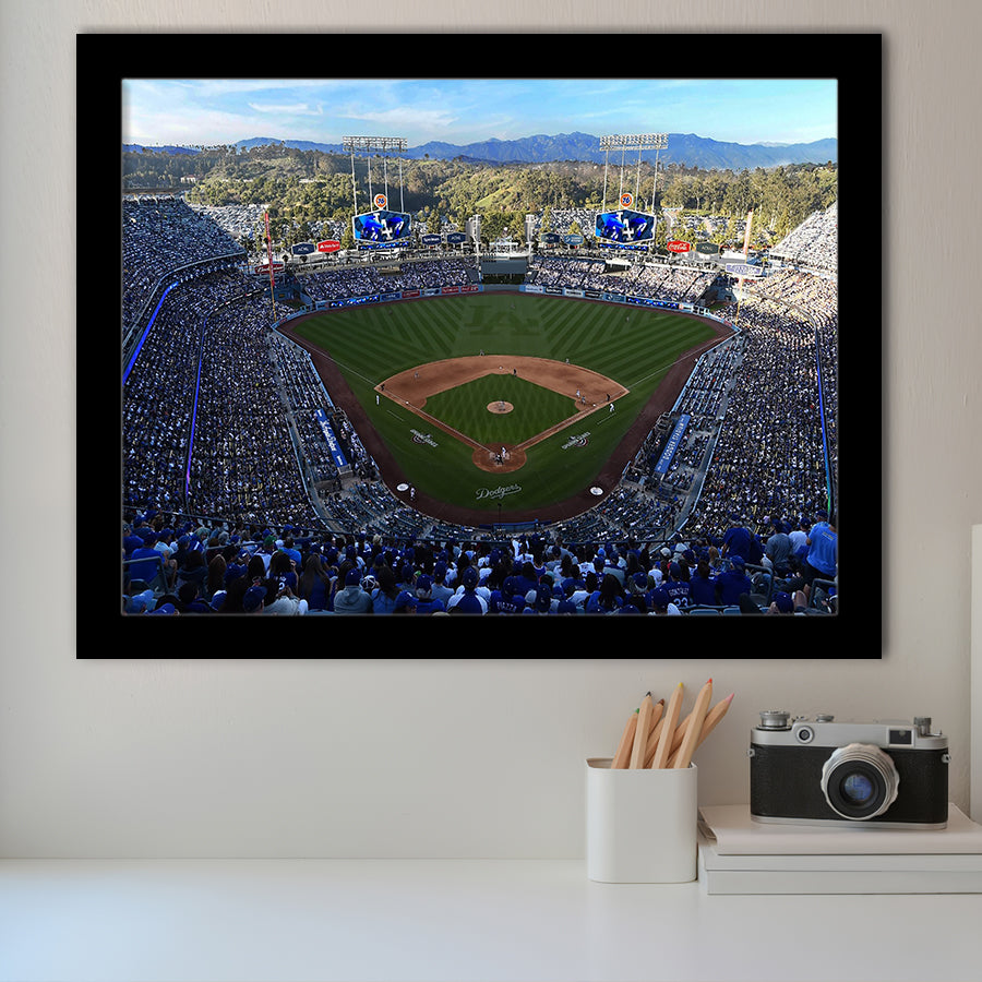 Dodger Stadium La, Stadium Canvas, Sport Art, Gift for him, Framed Art Prints Wall Art Decor, Framed Picture
