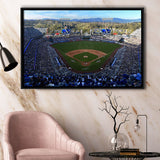 Dodger Stadium La, Stadium Canvas, Sport Art, Gift for him, Framed Canvas Prints Wall Art Decor, Framed Picture