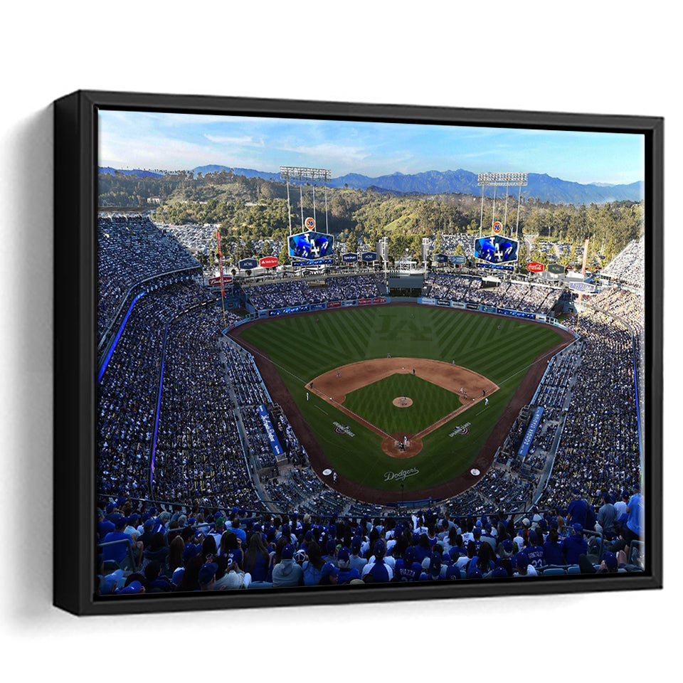 Dodger Stadium La, Stadium Canvas, Sport Art, Gift for him, Framed Canvas Prints Wall Art Decor, Framed Picture