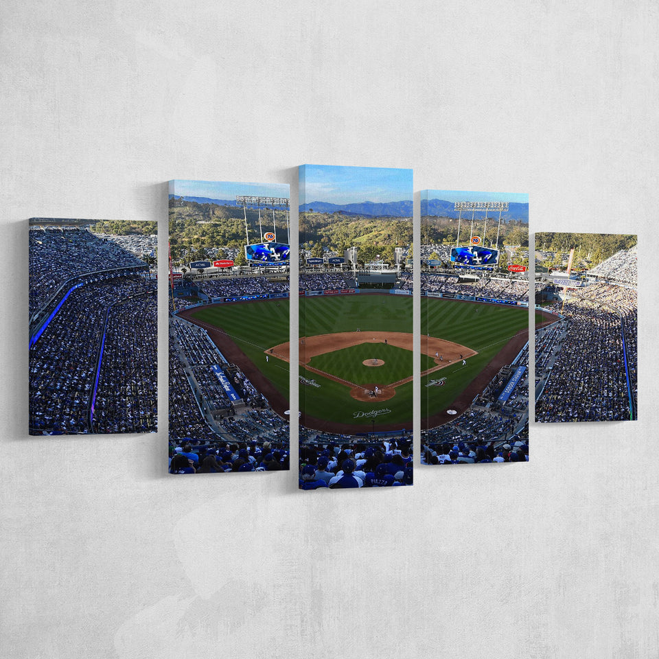 Dodger Stadium La, Stadium Canvas, Sport Art, Large Canvas, Multi Panels, Canvas Prints Wall Art Decor