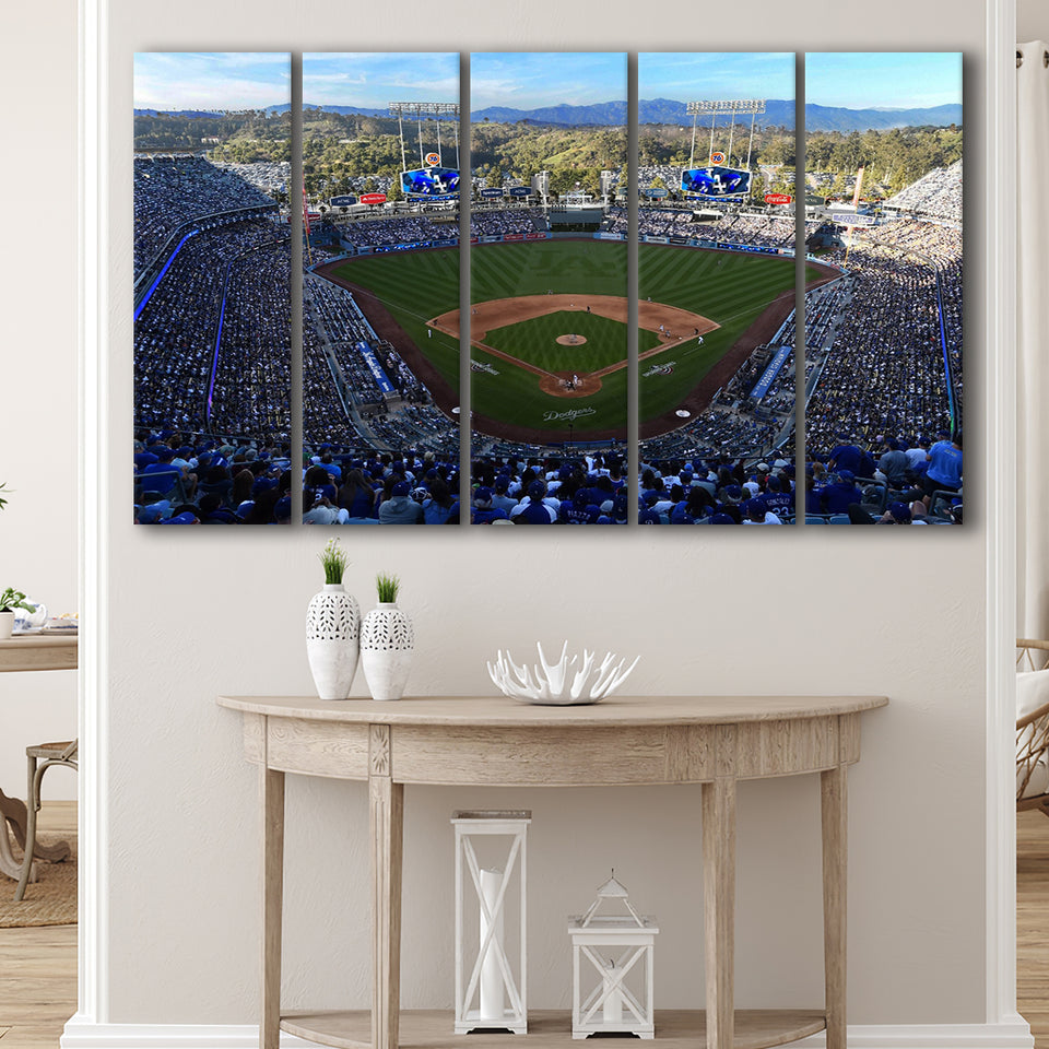 Dodger Stadium La, Stadium Canvas, Sport Art, Gift for him, Multi Panels B, Canvas Prints Wall Art Decor
