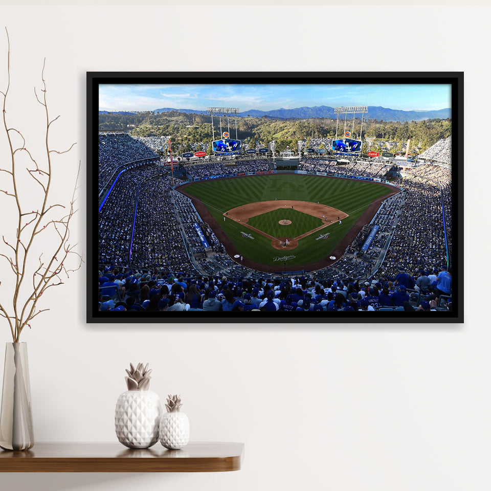 Dodger Stadium La, Stadium Canvas, Sport Art, Gift for him, Framed Canvas Prints Wall Art Decor, Framed Picture