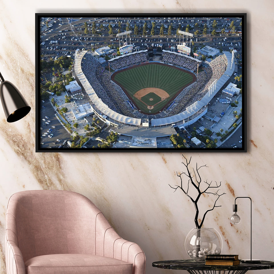 Dodger Stadium, Stadium Canvas, Sport Art, Gift for him,100 Framed Canvas Prints Wall Art Decor, Framed Picture