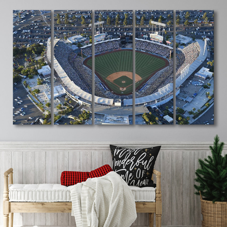 Dodger Stadium, Stadium Canvas, Sport Art, Gift for him,100 Multi Panels B, Canvas Prints Wall Art Decor