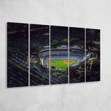 Dodger Stadium at Night View, Stadium Canvas, Sport Art, Gift for him, Multi Panels B, Canvas Prints Wall Art Decor