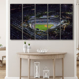 Dodger Stadium at Night View, Stadium Canvas, Sport Art, Gift for him, Multi Panels B, Canvas Prints Wall Art Decor