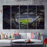 Dodger Stadium 5 Pieces B Canvas Prints Wall Art - Painting Canvas, Multi Panels,5 Panel, Wall Decor