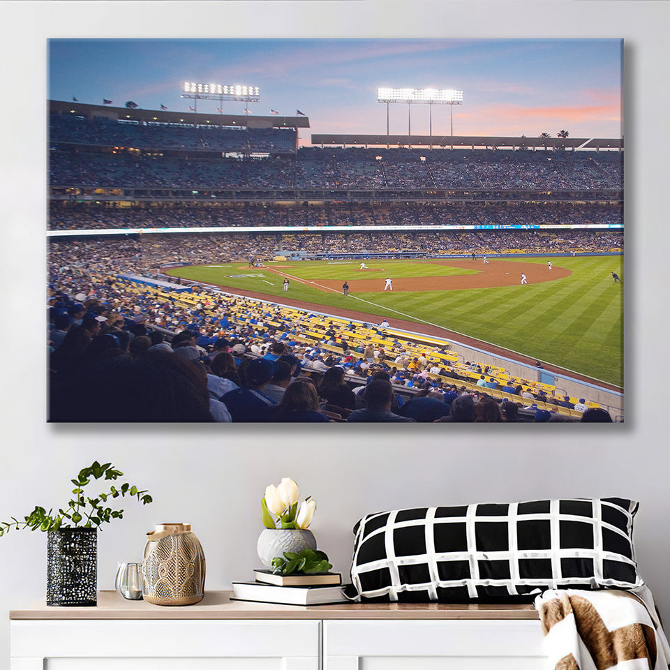 Dodgers La Stadium, Stadium Canvas, Sport Art, Gift for him, Fan Gift, Canvas Prints Wall Art Decor