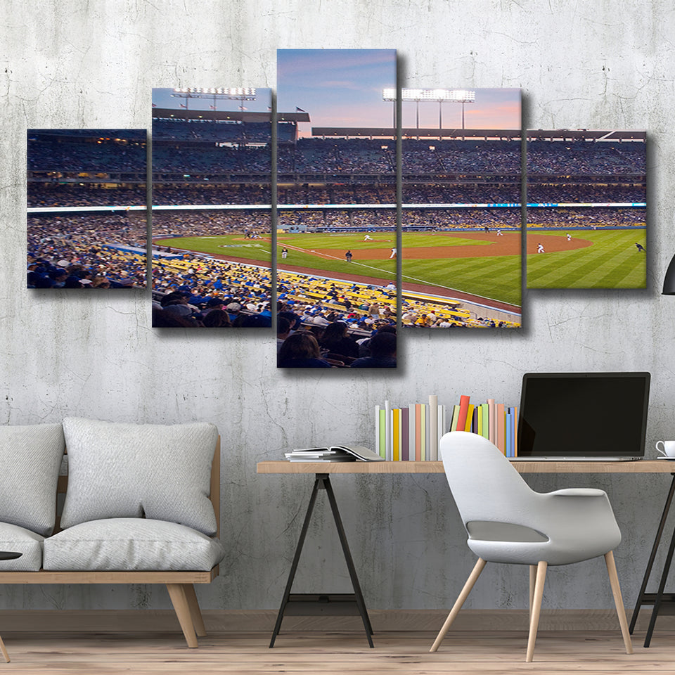 Dodgers La Stadium, Stadium Canvas, Sport Art, Large Canvas, Multi Panels, Canvas Prints Wall Art Decor