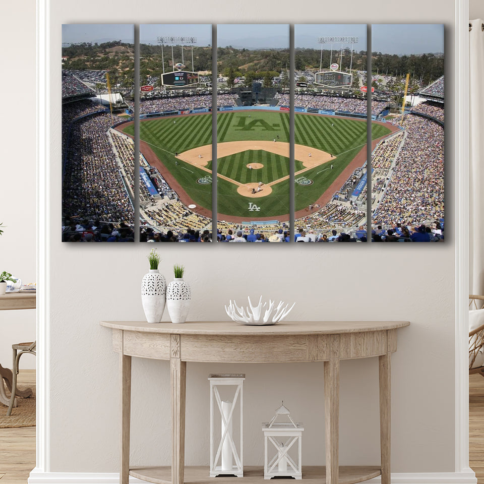 Dodgers Stadium, Stadium Canvas, Sport Art, Gift for him, Multi Panels B, Canvas Prints Wall Art Decor