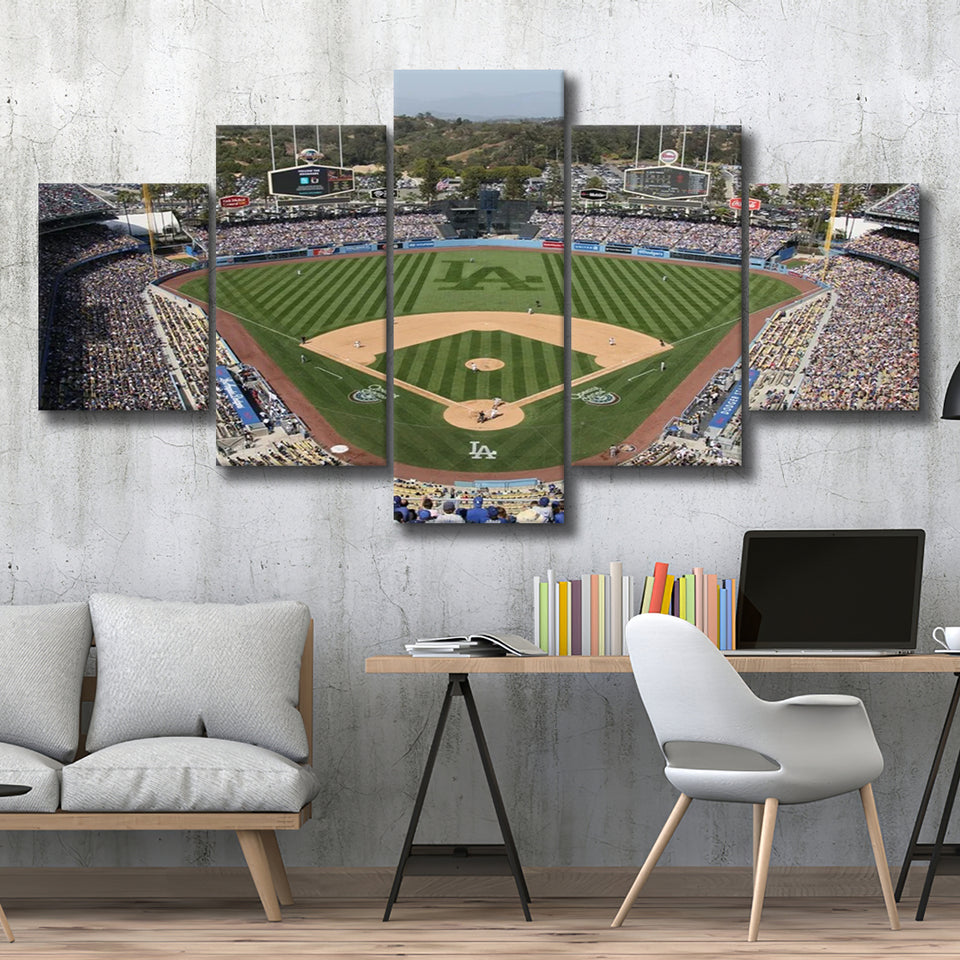 Dodgers Stadium, Stadium Canvas, Sport Art, Large Canvas, Multi Panels, Canvas Prints Wall Art Decor