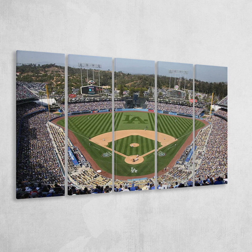 Dodgers Stadium, Stadium Canvas, Sport Art, Gift for him, Multi Panels B, Canvas Prints Wall Art Decor