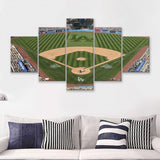 Dodgers Stadium  5 Pieces Canvas Prints Wall Art - Painting Canvas, Multi Panels, 5 Panel, Wall Decor