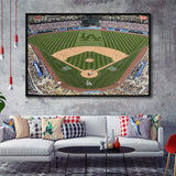 Dodgers Stadium Framed Canvas Prints Wall Art - Painting Canvas, Wall Decor, Floating Frame,Painting Prints, For Sale