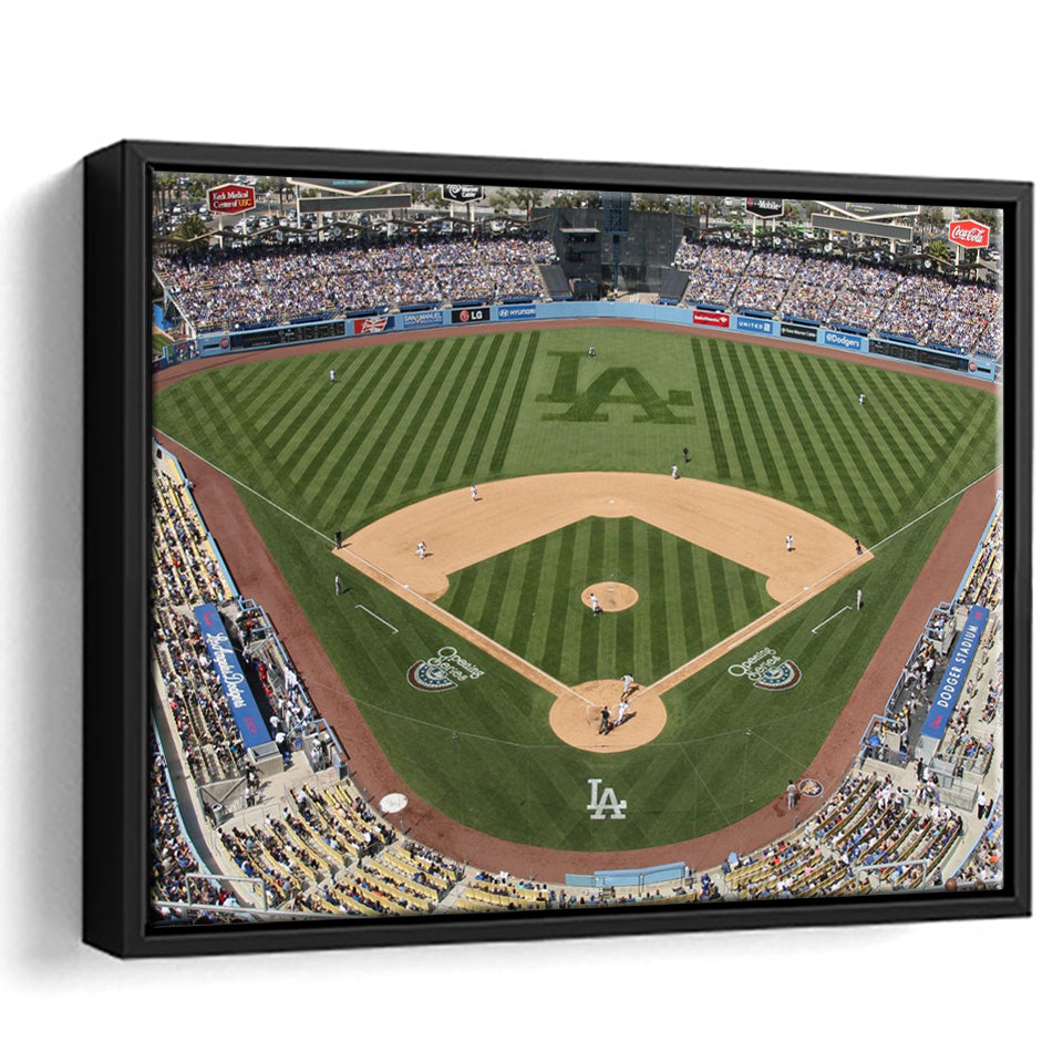 Dodgers Stadium Framed Canvas Prints Wall Art - Painting Canvas, Wall Decor, Floating Frame,Painting Prints, For Sale