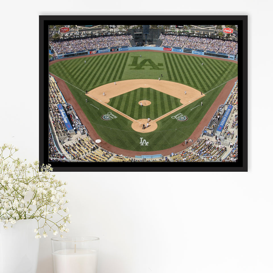 Dodgers Stadium Framed Canvas Prints Wall Art - Painting Canvas, Wall Decor, Floating Frame,Painting Prints, For Sale