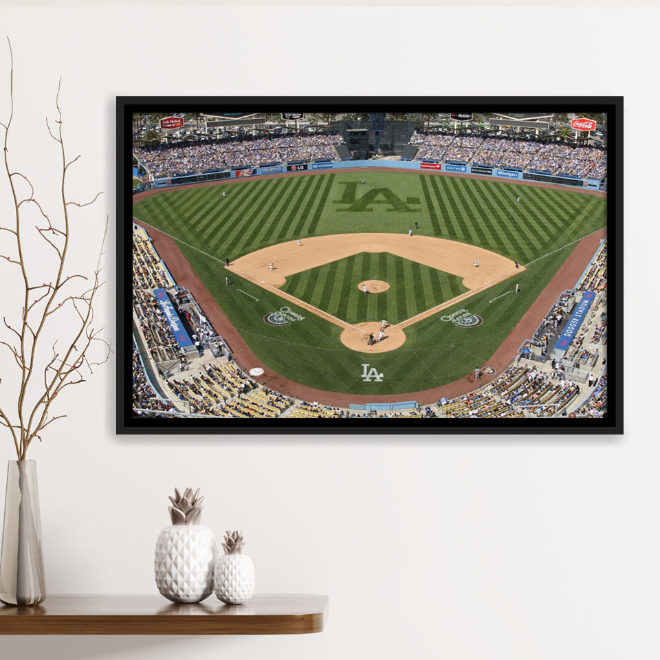 Dodgers Stadium Framed Canvas Prints Wall Art - Painting Canvas, Wall Decor, Floating Frame,Painting Prints, For Sale