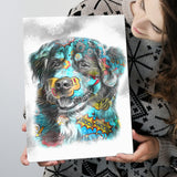 Dog Art Puppy Portrait Pop Art Canvas Prints Wall Art Decor - Painting Canvas, Home Decor, Art Print, Art For Sale