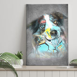 Dog Portrait Puppy Pop Art Pet Lover Decor Canvas Prints Wall Art Decor - Painting Canvas, Home Decor, Art Print, Art For Sale