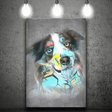 Dog Portrait Puppy Pop Art Pet Lover Decor Canvas Prints Wall Art Decor - Painting Canvas, Home Decor, Art Print, Art For Sale