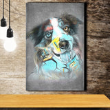 Dog Portrait Puppy Pop Art Pet Lover Decor Canvas Prints Wall Art Decor - Painting Canvas, Home Decor, Art Print, Art For Sale