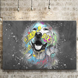 Dog Portrait Puppy Smile Pop Art Pet Lover Canvas Prints Wall Art Decor - Painting Canvas, Home Decor, Art Print, Art For Sale