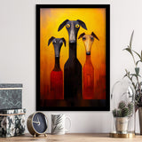 Dogs Family Funny Art Painting, Dog Pet Lover Framed Art Prints Wall Decor, Framed Picture, Large Picture