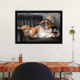Dogs Life Framed Canvas Wall Art - Framed Prints, Canvas Prints, Prints for Sale, Canvas Painting