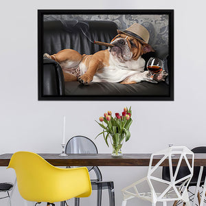 Dogs Life Framed Canvas Wall Art - Framed Prints, Canvas Prints, Prints for Sale, Canvas Painting