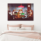 Dogs Playing Poker III Canvas Wall Art - Canvas Prints, Prints for Sale, Canvas Painting, Home Decor