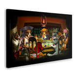 Dogs Playing Poker II Canvas Wall Art - Canvas Prints, Prints for Sale, Canvas Painting, Home Decor