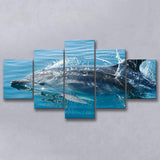 Dolphin, Dolphins Multi Panels,Canvas Prints Wall Art Home Decor