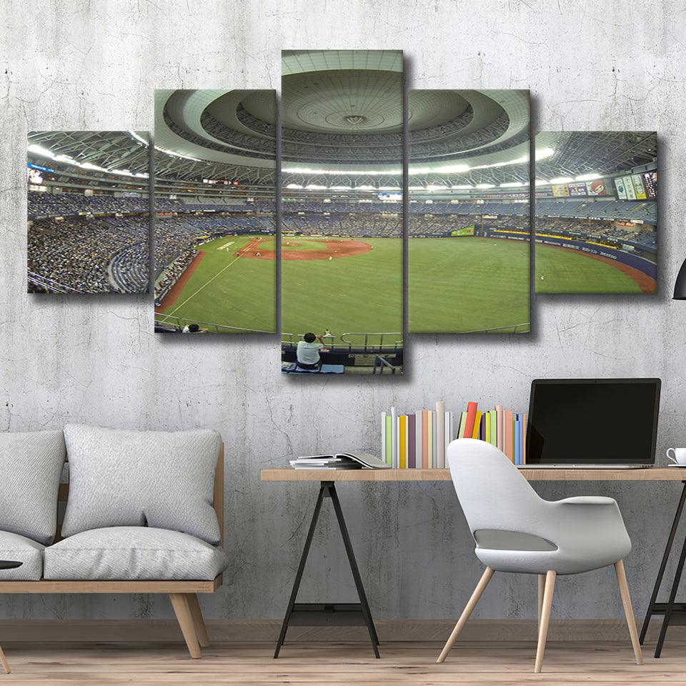 Dome Osaka Outfield, Stadium Canvas, Sport Art, Large Canvas, Multi Panels, Canvas Prints Wall Art Decor
