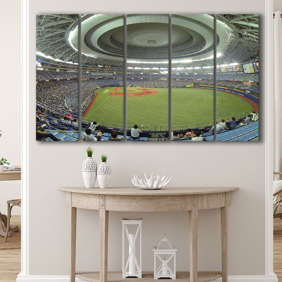 Dome Osaka Outfield, Stadium Canvas, Sport Art, Gift for him, Multi Panels B, Canvas Prints Wall Art Decor
