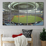 Dome Osaka Outfield, Stadium Canvas, Sport Art, Gift for him, Multi Panels B, Canvas Prints Wall Art Decor