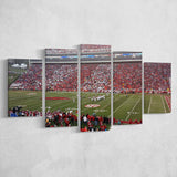 Donald W Reynolds Stadium Canvas Prints Arkansas Razorbacks Wall,Multi Panels,Sport Stadium Art Prints, Fan Gift
