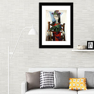 Dora Maar With A Cat By Pablo Picasso-Canvas Art,Art Print,Framed Art,Plexiglass cover