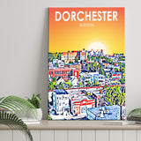Dorchester Boston Art Sunset Landscape ,City Art Print, Large Canvas, Canvas Print Wall Art Home Decor