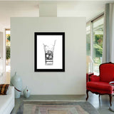 Double Whisky-Black and white Art, Art Print, Plexiglass Cover