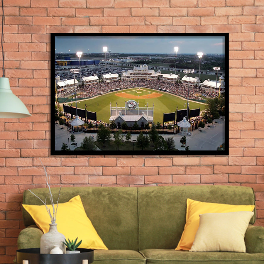 Dr Pepper Ballpark, Stadium Canvas, Sport Art, Gift for him, Framed Art Prints Wall Art Decor, Framed Picture