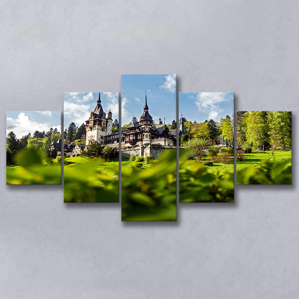 Dracula Castle in Bran, Romania Canvas Art Multi Panels,Canvas Prints Wall Art Home Decor