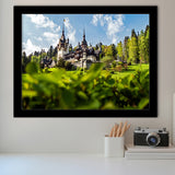 Dracula Castle in Bran, Romania Art Framed Art Prints Wall Art Decor,Black Frame, Ready to hang