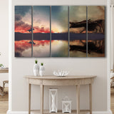 Dragon Art, Abstract Canvas Decor, Multi Panels, 5 Pieces B, Canvas Prints Wall Art Home Decor,X Large Canvas