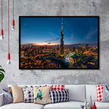 Dubai Cityscape Framed Art Prints Wall Art Decor, Framed Picture, Home Decor